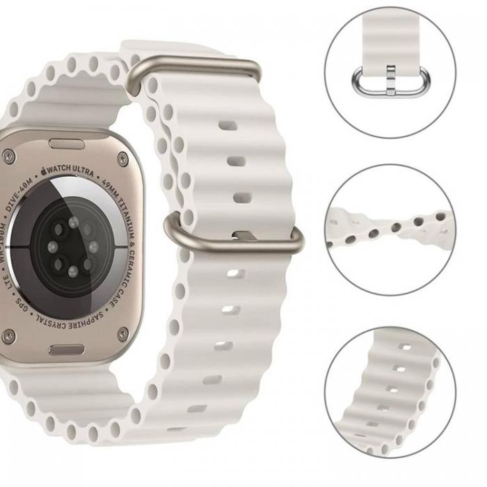Tech-Protect - Tech-Protect Apple Watch 4/5/6/7/8/SE/Ultra (42/44/45/49mm) Armband - Beige