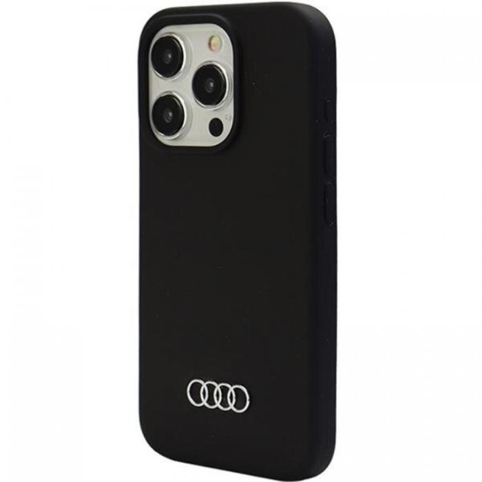 Audi - Audi iPhone 15 Pro Mobilskal Silikon - Svart