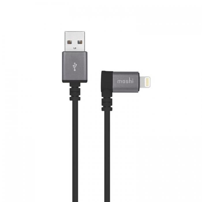 UTGATT1 - Moshi USB-A till Lightning Kabel Med 90-Graders Kontakt 1.5m