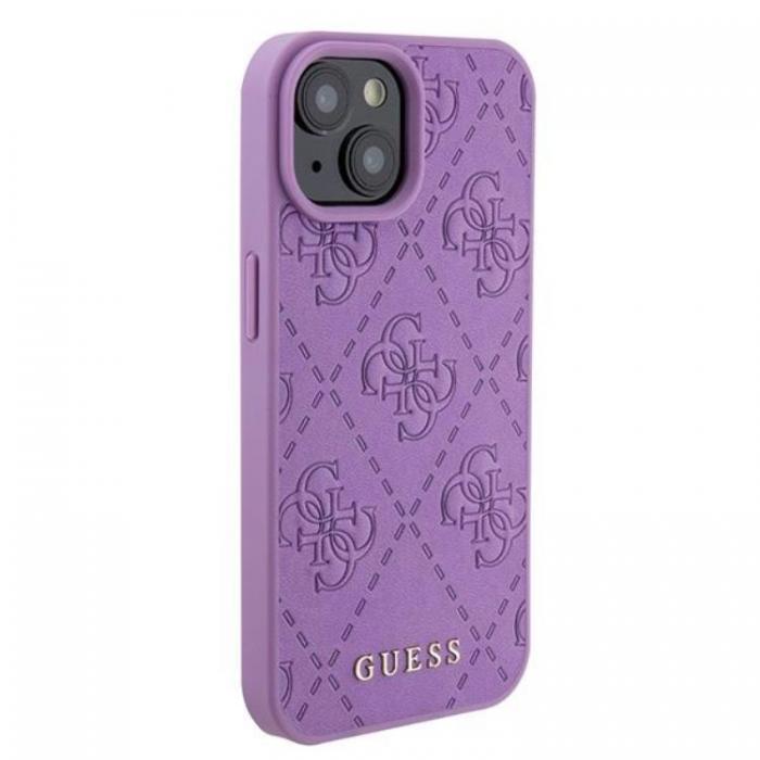 Guess - Guess iPhone 15 Mobilskal 4G Stamped - Lila