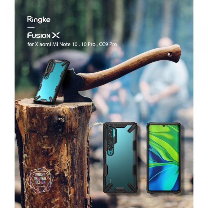 UTGATT5 - Ringke Fusion X Xiaomi Mi Note10/10 Pro Camo Svart