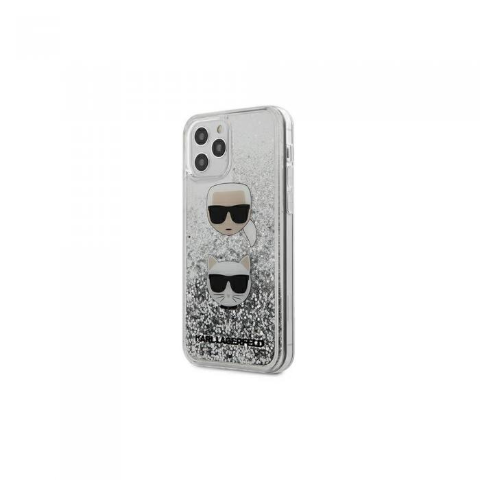KARL LAGERFELD - Karl Lagerfeld Glitterfodral fr iPhone 12/12 Pro - Silver