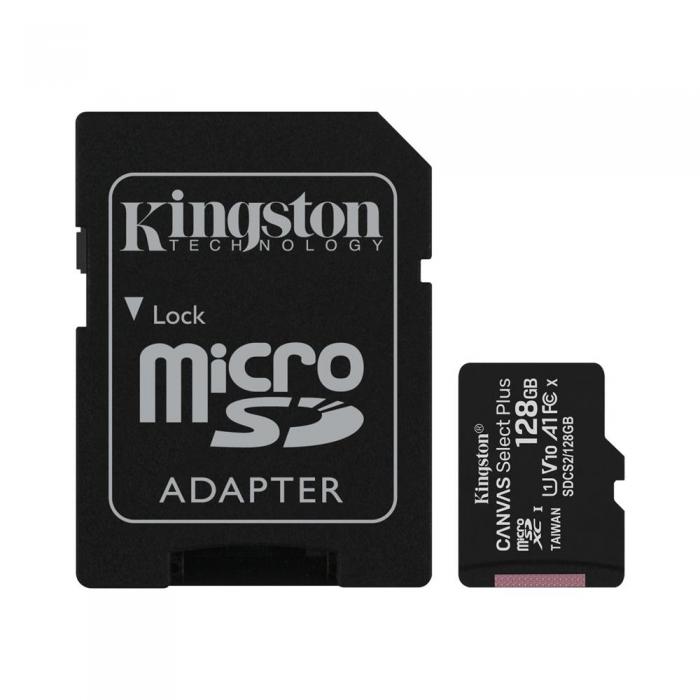 Kingston - Kingston 128GB microSDXC Canvas Select Plus