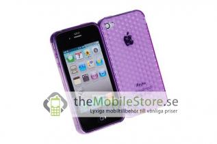 A-One Brand - Hexagon FlexiCase Skal till iPhone 4S/4 (LILA)