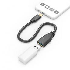 Hama - HAMA Adaptar USB OTG USB-C Till USB-A - Svart