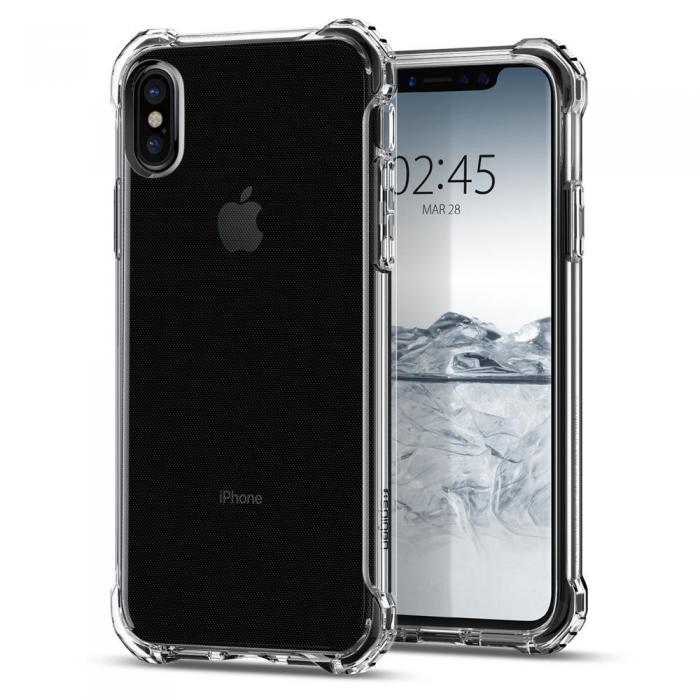 UTGATT4 - SPIGEN Rugged Crystal Skal till Apple iPhone XS / X - Clear