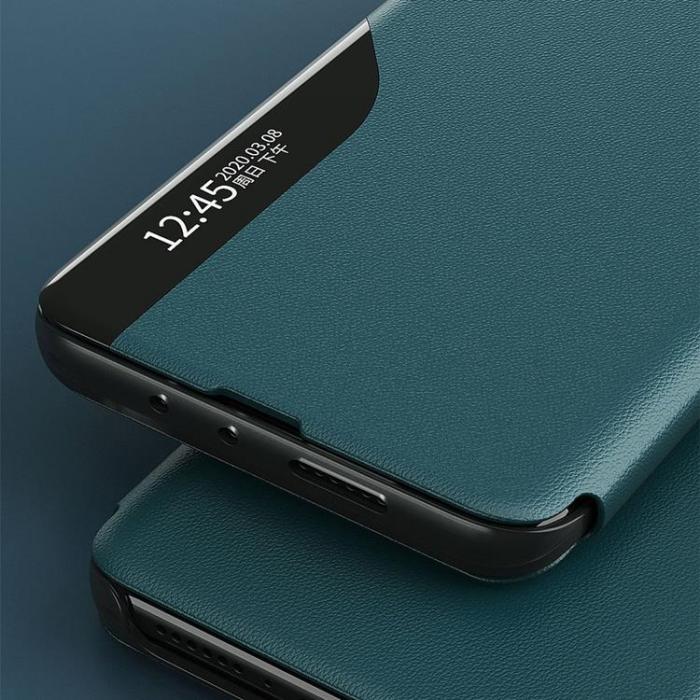 UTGATT5 - Eco Leather View Fodral Huawei P Smart 2021 - Svart