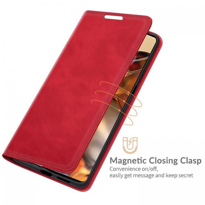 A-One Brand - Skin Touch Lder Fodral Xiaomi 11T / 11T Pro - Rd