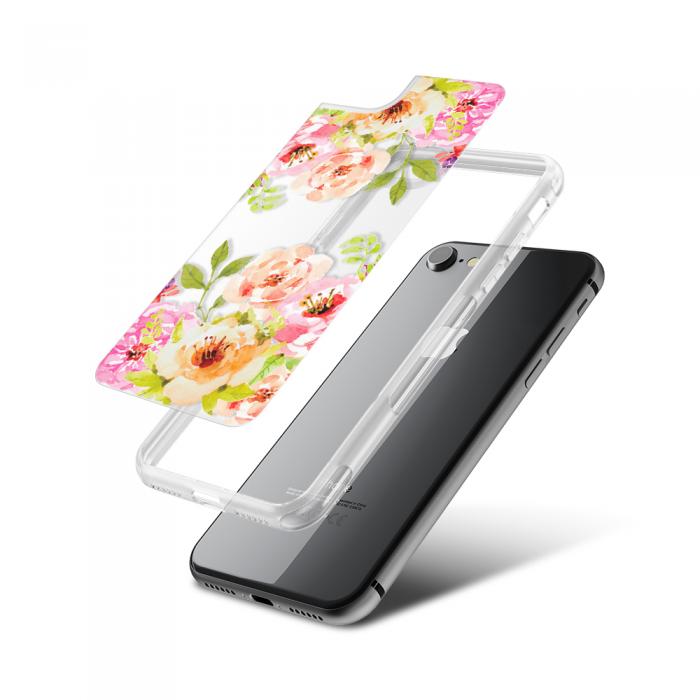 UTGATT5 - Fashion mobilskal till Apple iPhone 8 - Blommig mlning