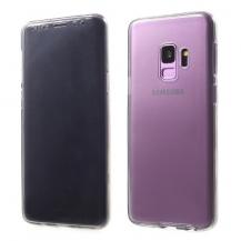 A-One Brand - Touchable Front + Back TPU Mobilskal till Galaxy S9 - Grå