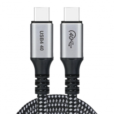 Choetech - Choetech USB-C - USB-C Kabel 240W 8K 60Hz 1.2m - Svart