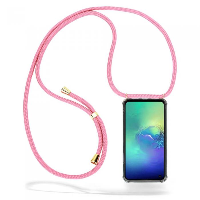 CoveredGear-Necklace - Boom Galaxy S10e mobilhalsband skal - Pink Cord