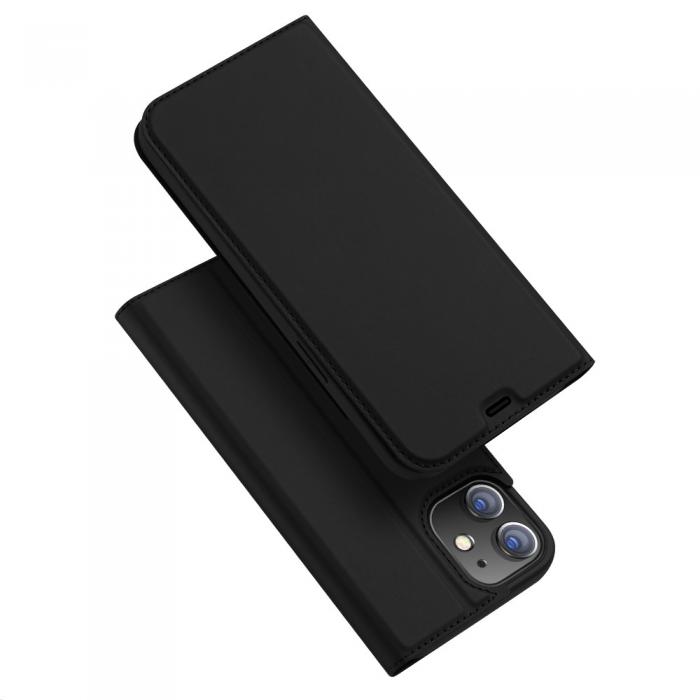 UTGATT1 - Dux Ducis PU Lder Plnboksfodral iPhone 12 Mini - Svart