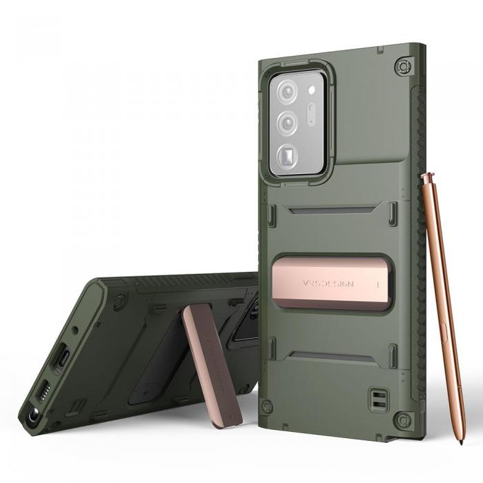 UTGATT4 - VRS DESIGN | Damda QuickStand Skal Galaxy Note 20 Ultra - Grn Bronze