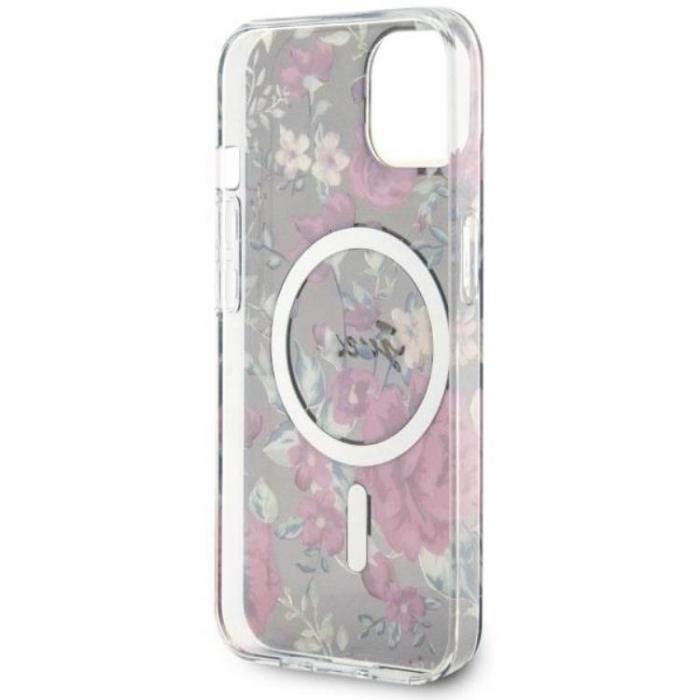 Guess - Guess iPhone 14 Mobilskal MagSafe Flower - Grn/Khaki
