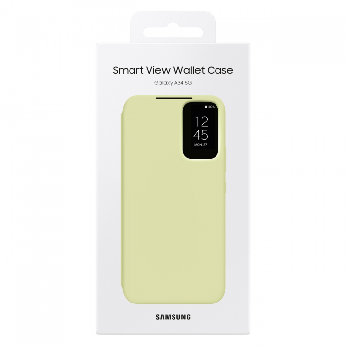 Samsung - Samsung Galaxy A34 5G Plnboksfodral Smart View - Lime