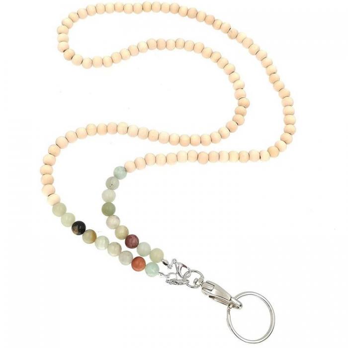 A-One Brand - Mobilsnre String Beads - Beige