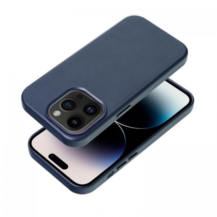 A-One Brand - iPhone 13 Pro Magsafe Skal Lder - Indigo Bl