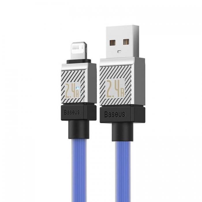 BASEUS - Baseus USB-A Till Lightning Kabel 2m CoolPlay - Bl