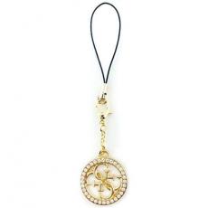 Guess - Guess Mobilrem 4G Rhinestone Charm - Guld