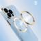 A-One Brand - iPhone 14 Pro Magsafe Skal Gold Edge - Vit