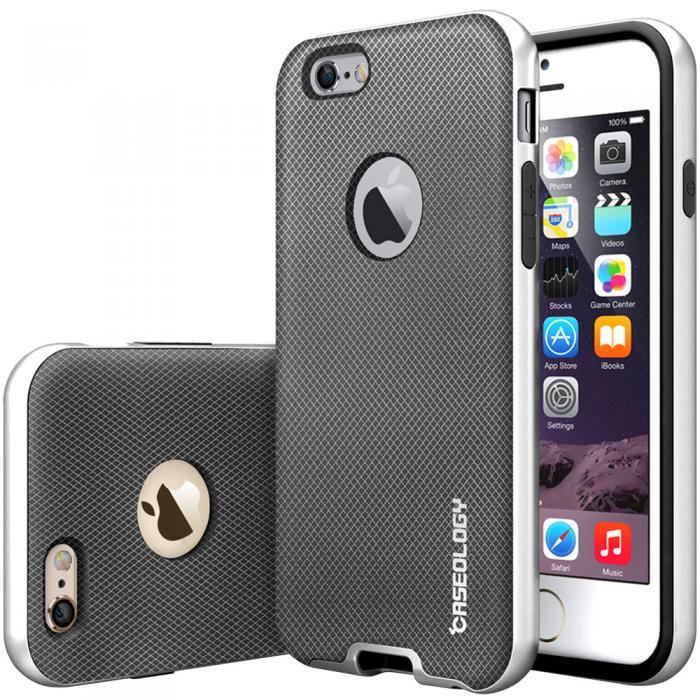 UTGATT5 - Caseology Bumper Frame Skal till Apple iPhone 6 / 6S - Mesh Silver