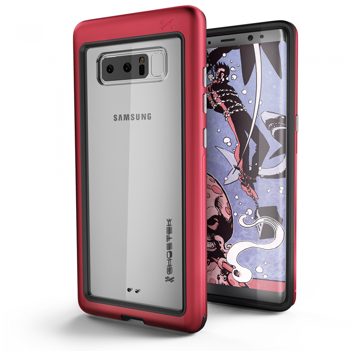 Ghostek - Ghostek Atomic Slim Skal till Samsung Galaxy Note 8 - Rd