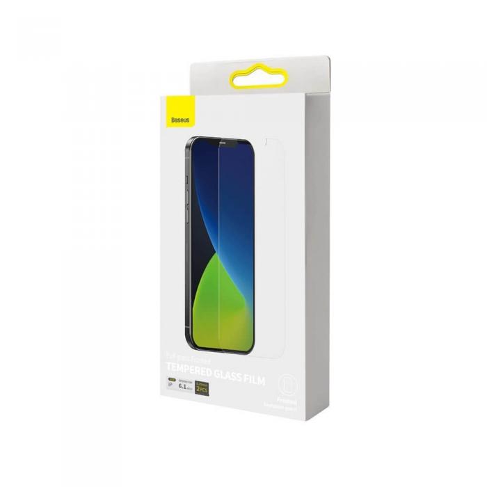 UTGATT5 - Baseus 2x 0,25 mm frosted Hrdat glas iPhone 12 & 12 Pro