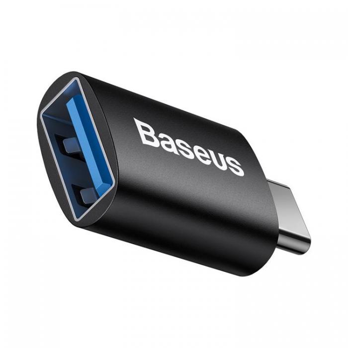 BASEUS - Baseus Adapter USB-C Till USB-A Ingenuity Series - Svart