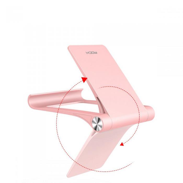 UTGATT5 - ROCK Universal Stativhllaren Smartphone & Tablet Pink