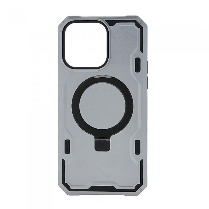 TelForceOne - Skyddande Defender Mag Ring Skal iPhone 12/12 Pro - Silver
