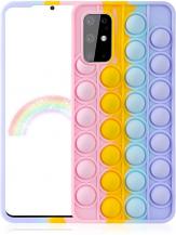 Fidget Toys - Pop it Fidget Skal till Samsung Galaxy S20 - MultiColor