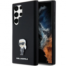 KARL LAGERFELD - Karl Lagerfeld Galaxy S23 Ultra Mobilskal Silikon Ikonik Metal Pin