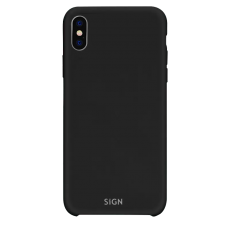 SiGN - SiGN iPhone XS Max Skal Liquid Silicone - Svart