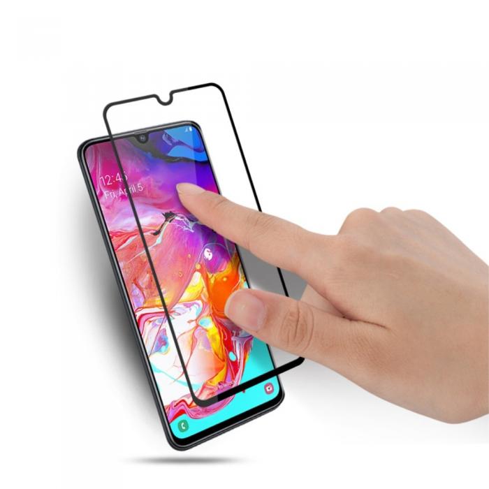 Mocolo - Mocolo Hrdat Glas Skrmskydd till Samsung Galaxy A70 - Svart