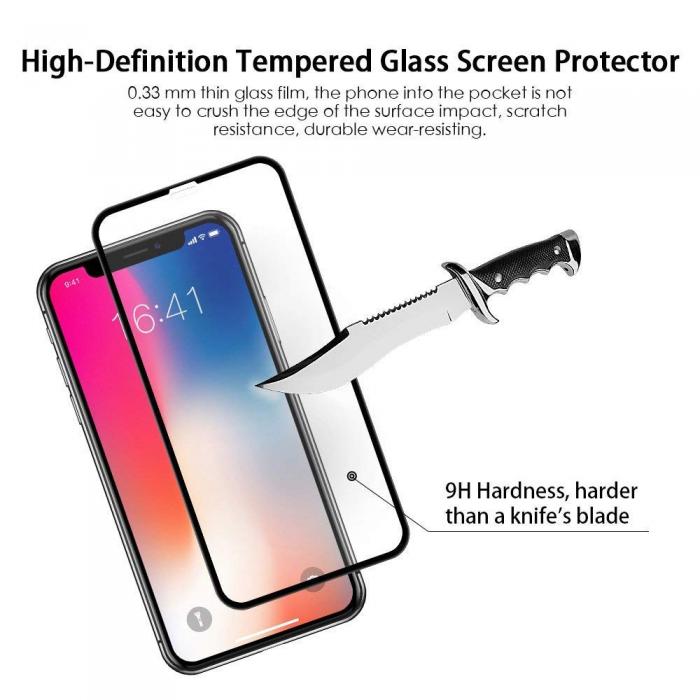 UTGATT4 - 5D Curved Tempered Glass till Apple iPhone 11/XR - Svart