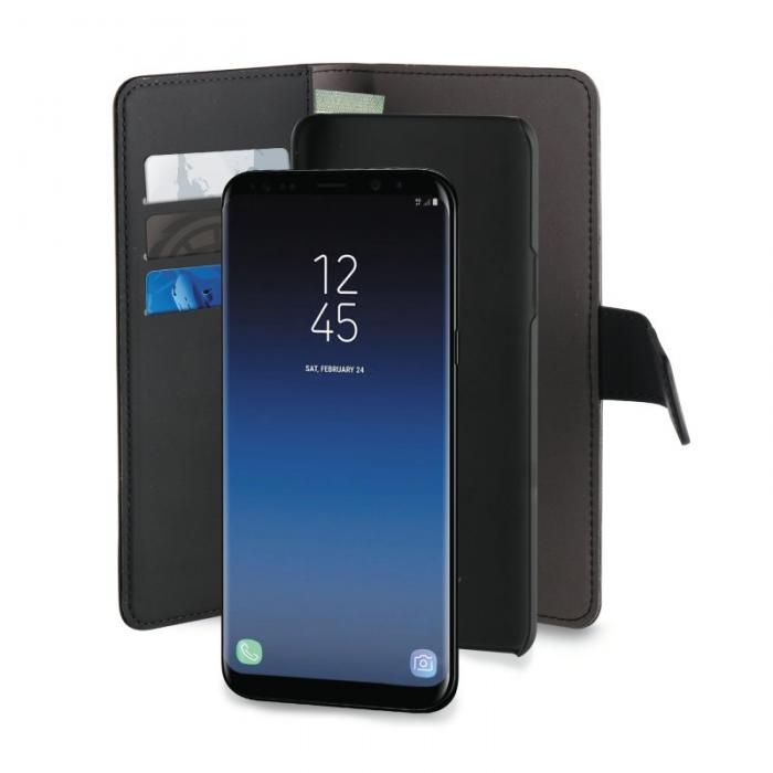 UTGATT5 - Puro EcoLeather Wallet Detach Samsung Galaxy S9 Plus - Svart