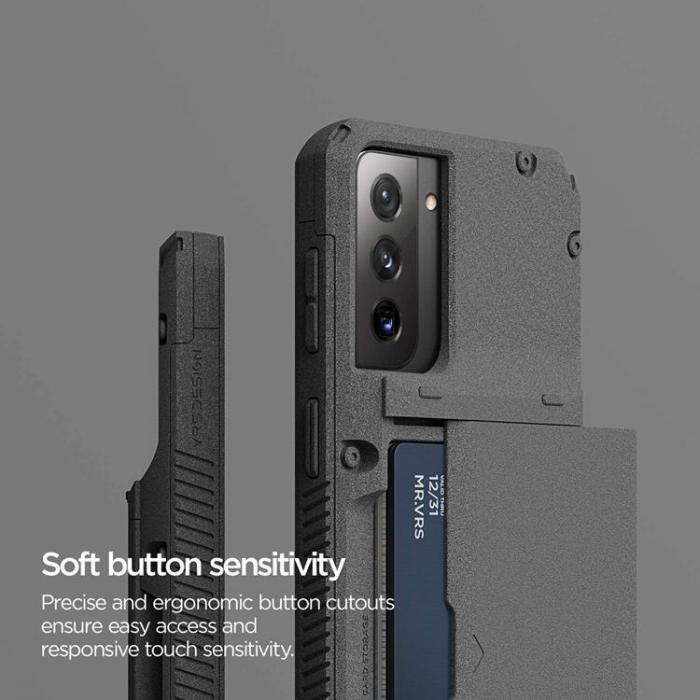 UTGATT4 - VRS DESIGN - Damda Glide Pro Skal Samsung Galaxy S21 - Sandstone