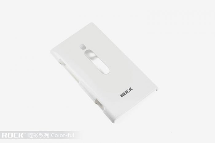 UTGATT4 - Rock Colorful Skal till Nokia Lumia 800 + HD Skrmskydd (VIT)