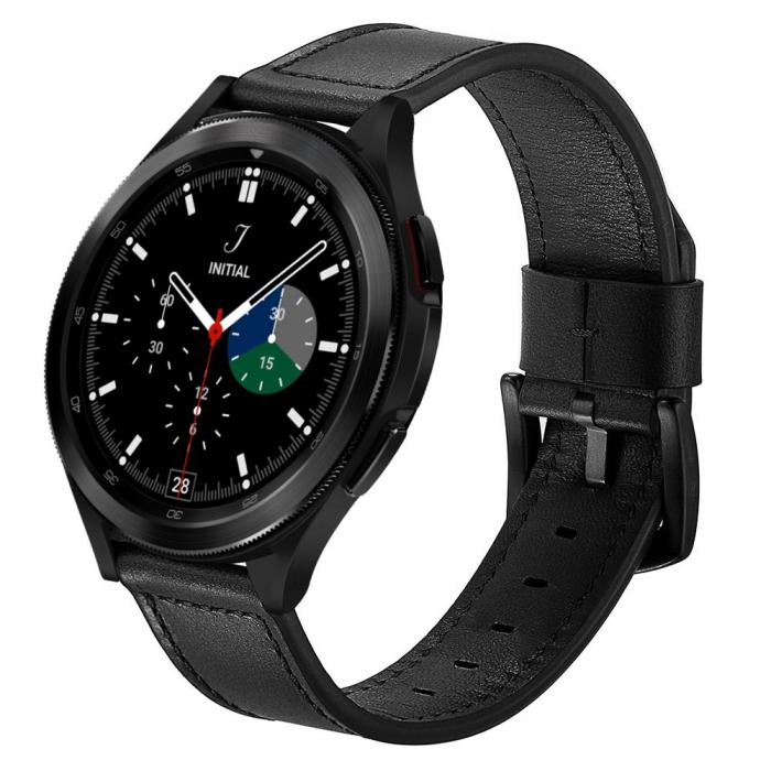 UTGATT1 - Galaxy Watch 4/5/5 Pro (40/42/44/45/46mm) Armband Herms - Svart