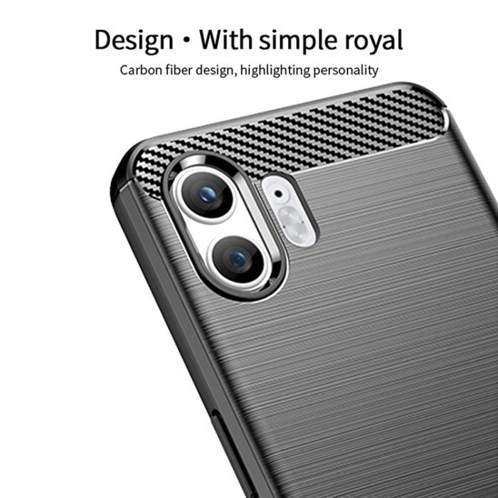 A-One Brand - Nothing Phone 2 Mobilskal Carbon Fiber - Svart