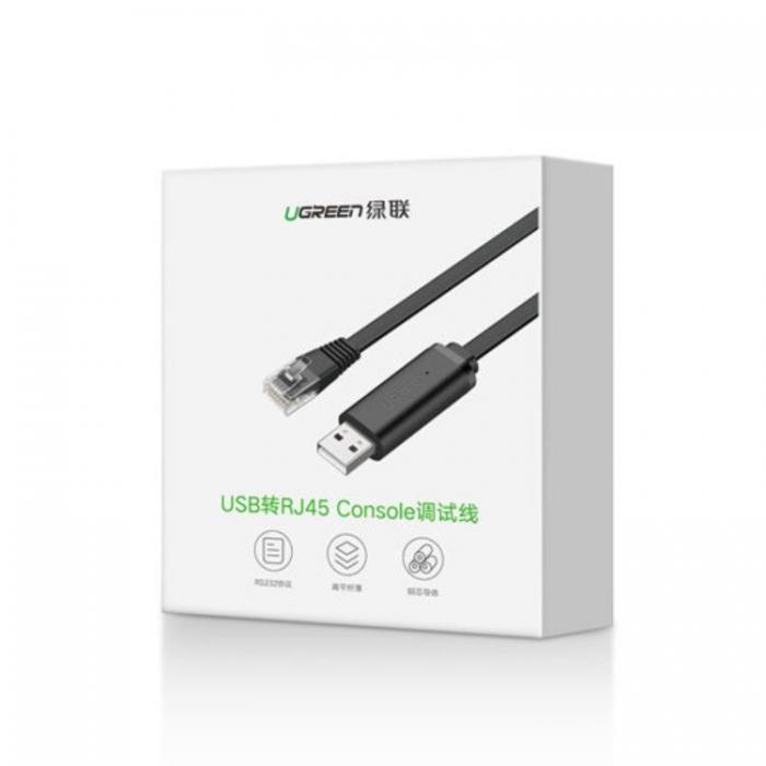 Ugreen - Ugreen Ethernet Konsol Kabel 1.5m - Svart