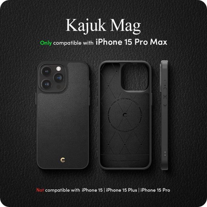 Spigen - Spigen iPhone 15 Pro Mobilskal Magsafe Cyrill Kajuk - Svart