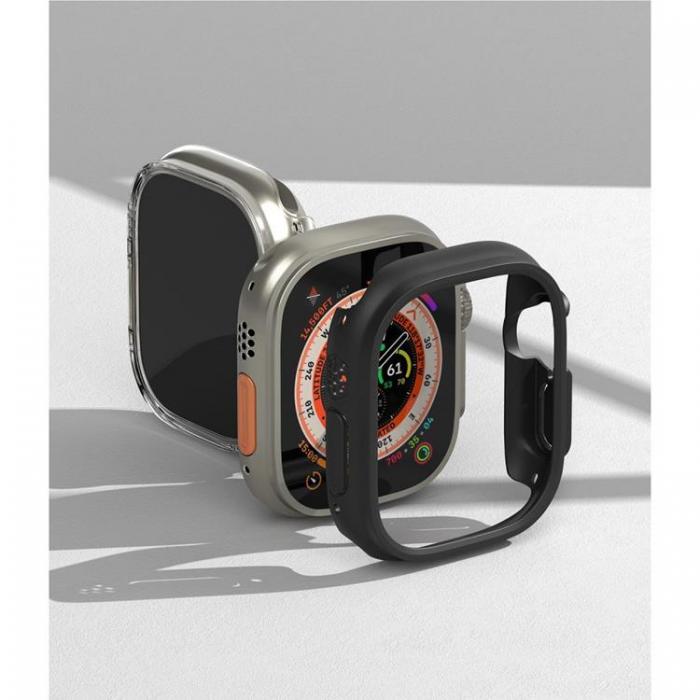 Ringke - Ringke Apple Watch Ultra 1/2 (49mm) Skal Slim - Clear/Svart