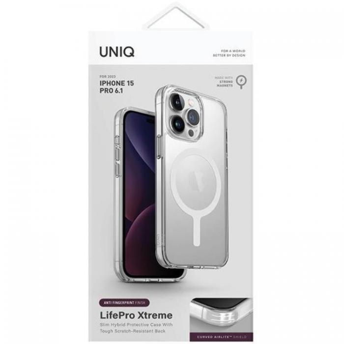 UNIQ - UNIQ iPhone 15 Pro Mobilskal Magsafe LifePro Xtreme - Transparent