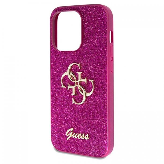 Guess - Guess iPhone 15 Pro Mobilskal Magsafe Fixed Glitter Big 4G
