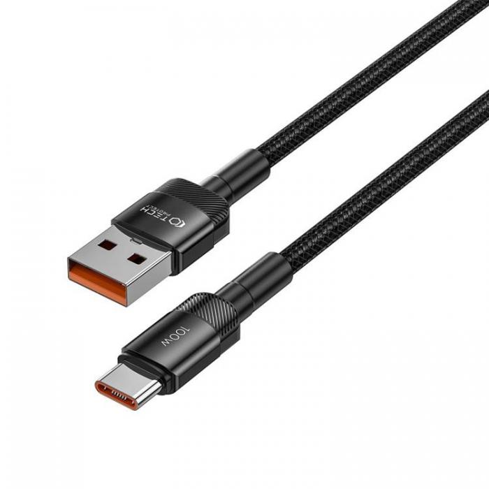 Tech-Protect - Tech-Protect USB-A till USB-C Kabel Ultraboost Evo 0.5m - Svart