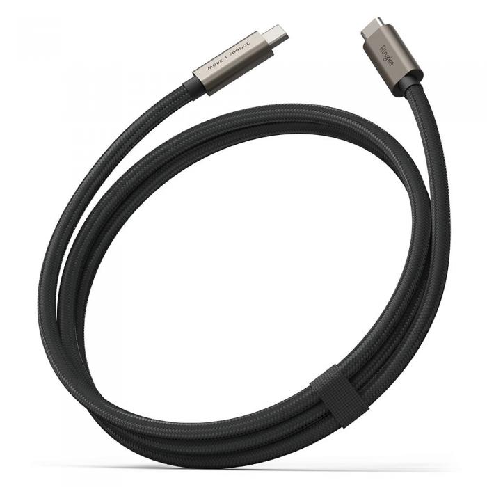 Ringke - Ringke USB-C Till USB-C Kabel 1m - Svart