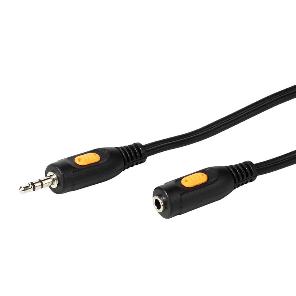 Vivanco Audiokabel, 1x3.5mm Hane/Hona 5m Svart | 3541 | AlltMobil