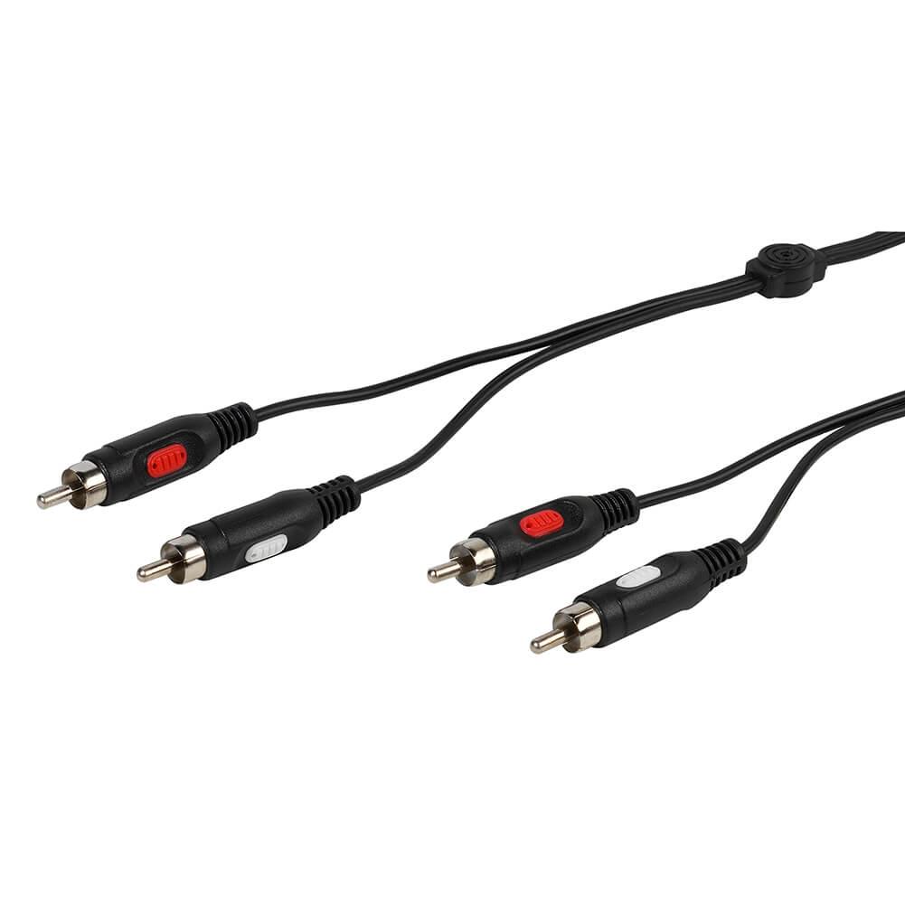 Vivanco Audiokabel, 2xRCA Hane 2.5m - Svart | 3541 | AlltMobil